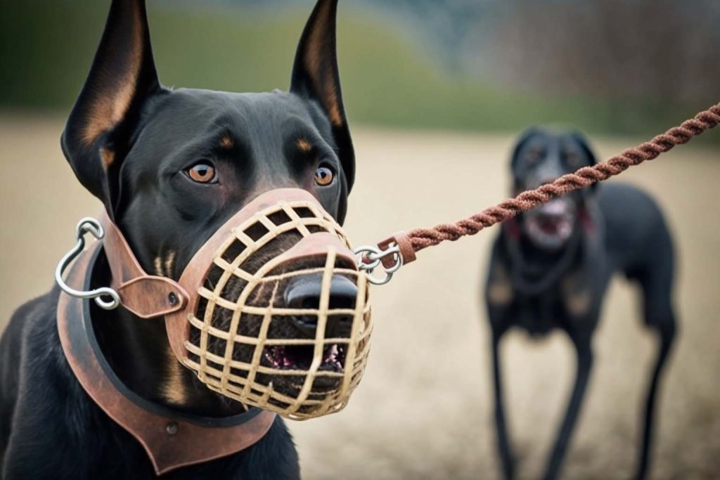 Homemade dog clearance muzzle