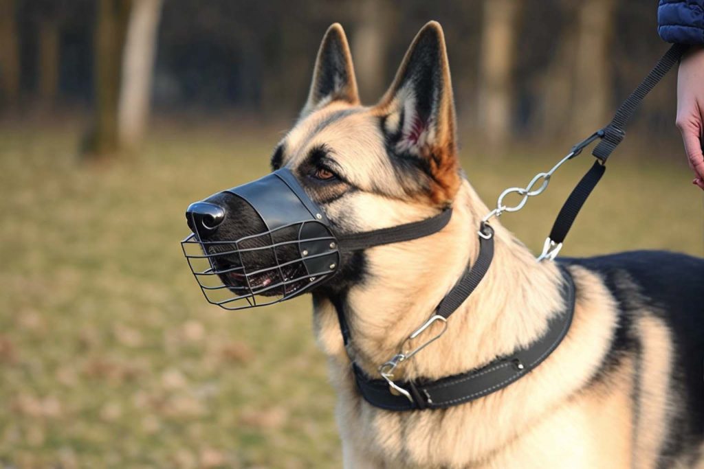 Muzzle for Medium Sized Dog，Basket Muzzle for Large Dog That Eat Everything  - Protection from Dogs While Walking，Skull Mask Muzzle Scary (4#)